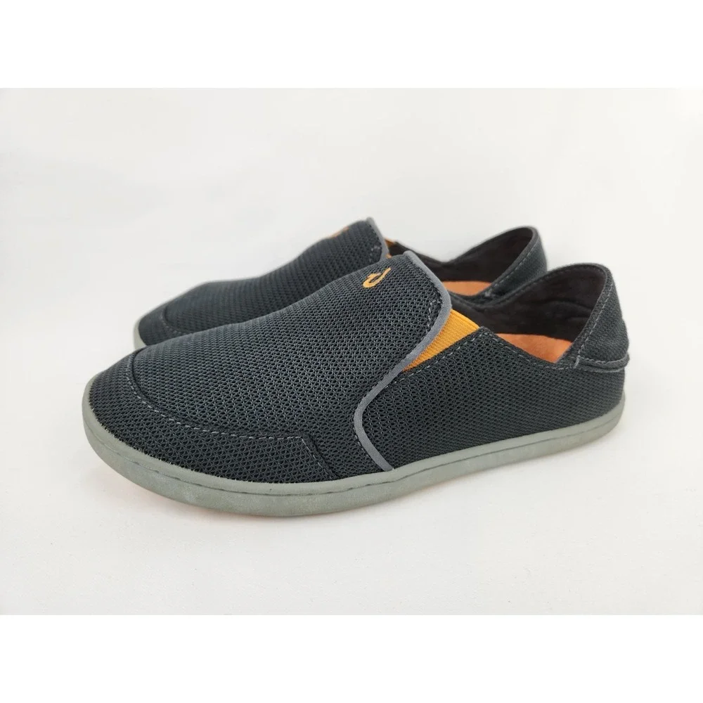 OluKai Nohea Mesh Mens US 7 Slip On Loafer Beach Shoes Women 8.5-9 Wide Sneakers